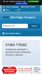 Mobile Screenshot of dorridgesurgery.co.uk